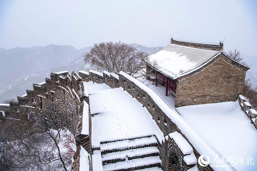 【图片直击】金山岭长城雪景如画