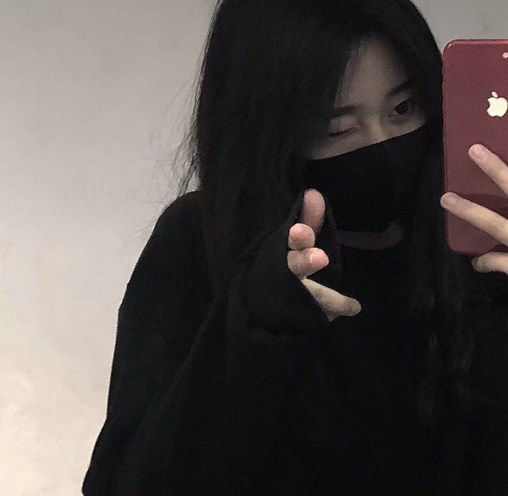 ins黑色系女头