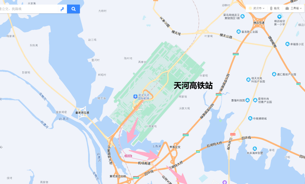 湖北武汉天河机场,有高铁有地铁三有交通的城市:飞机,高铁,地铁那么