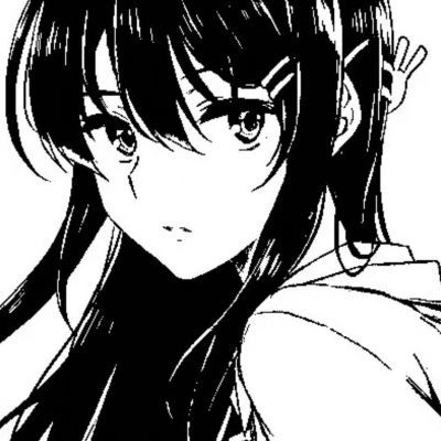 "黑白动漫女头"