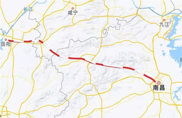 岳阳至南昌高铁设计时速350kmh江西3县获利修水靖安安义