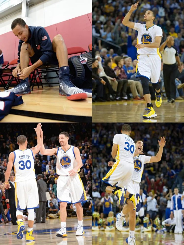 2015年1月10日勇士主场对阵骑士,库里首次在nba赛场上脚curry one.