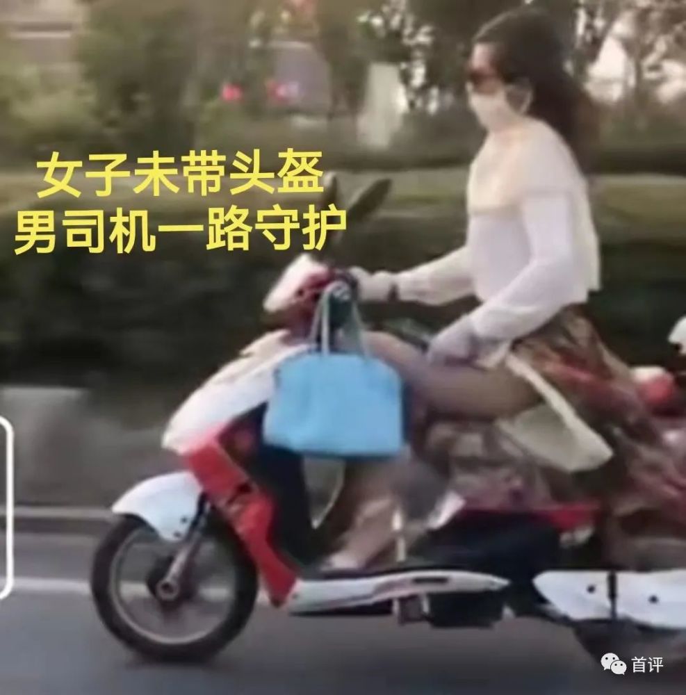 女子穿裙子骑车,好心男司机一路"护送",网友:风太不正经了