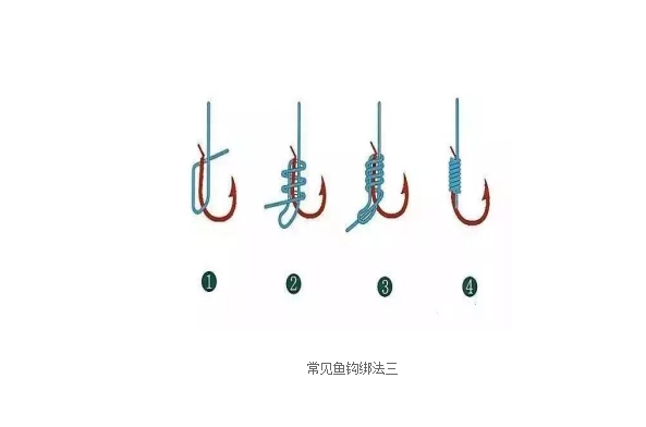 鱼钩的绑法真的不难学会这三种方法大钩小钩都能绑