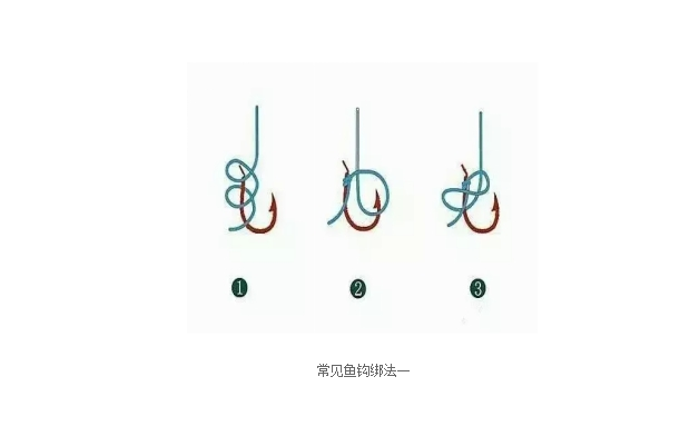 鱼钩的绑法真的不难学会这三种方法大钩小钩都能绑