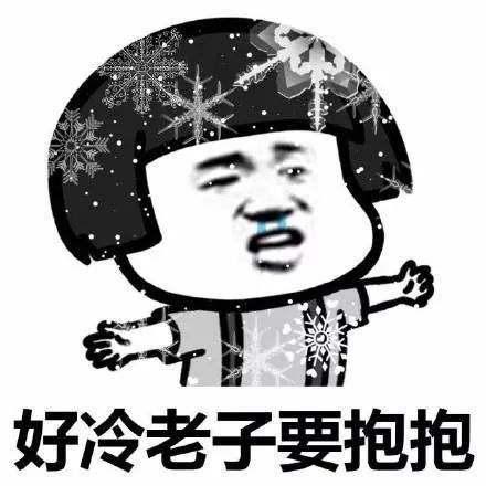 下雪了赐予你们一组好冷表情包