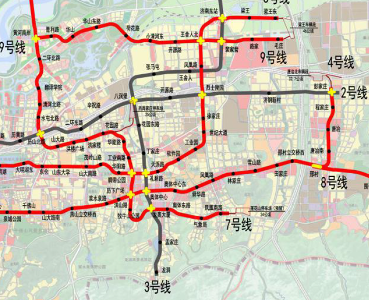 (已获批济南地铁规划)从这次土拍信息看,7号地铁线将继续向东延伸