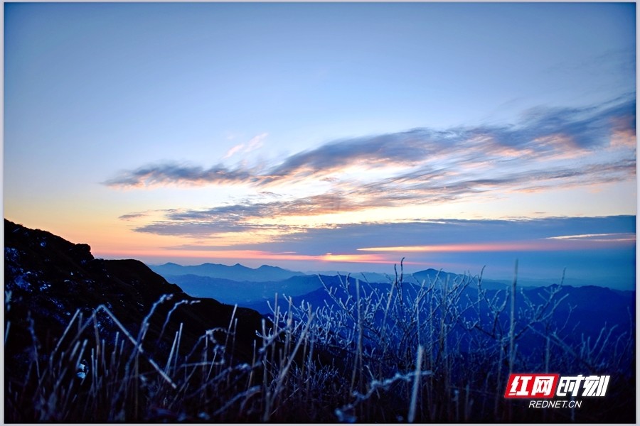 组图丨太美了浏阳大围山迎今冬首场雾凇