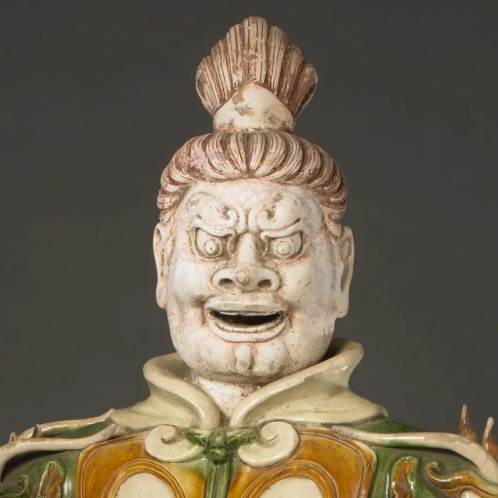 《三彩武士俑》唐 中国-雕塑作品欣赏(二百九十)