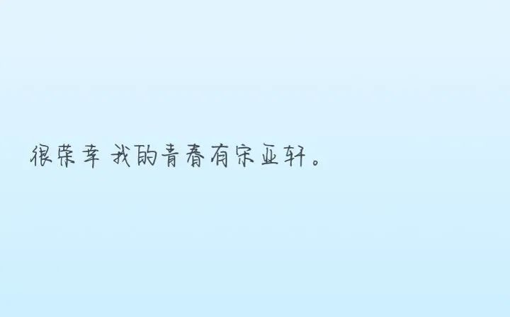 小海螺可以看的宋亚轩走心文案