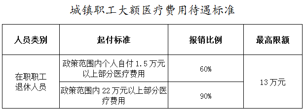 锡盟城镇职工基本医疗保险待遇标准是什么?