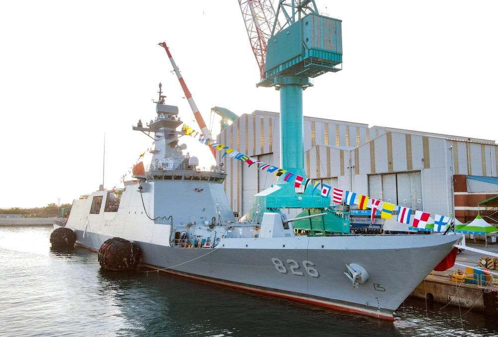 韩国最新一艘大邱级护卫舰下水,以11年前沉没的"天安舰"命名