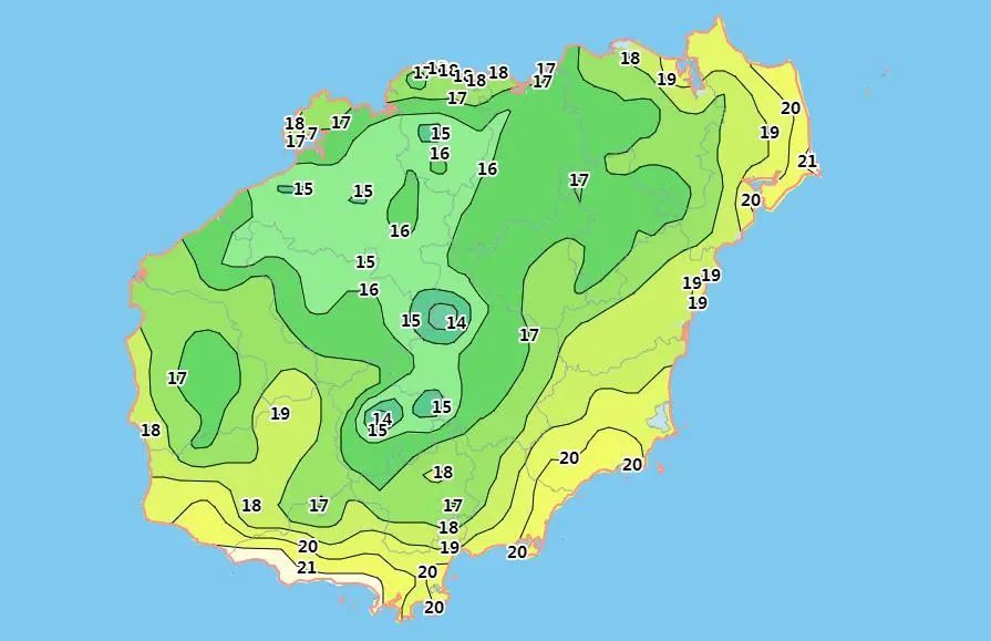 最低气温17c就在明晚三亚最新天气预报来了