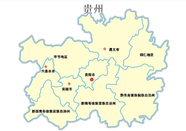 这除了说明贵州全省更平均一些以外,也和行政区划上贵州的地市州更少
