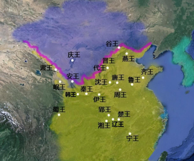 明代藩王的封地分布