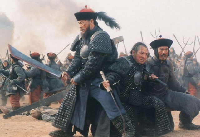 清朝士兵正在作战