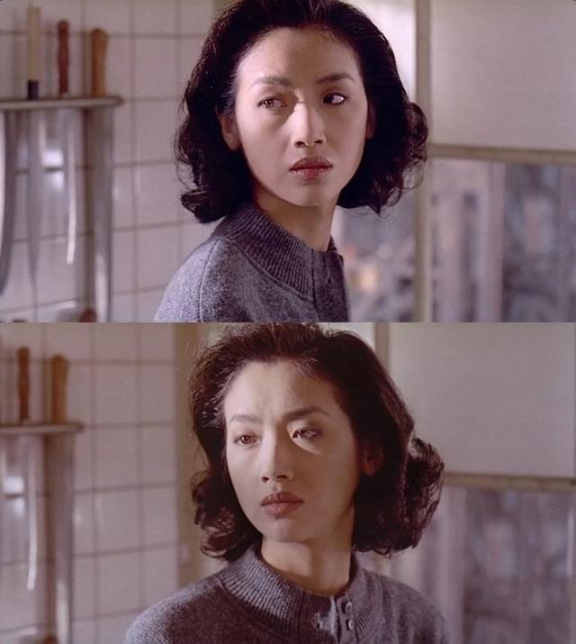 《饮食男女》中吴倩莲的短发剧照跟梅艳芳最为相似,如果有化妆加持的