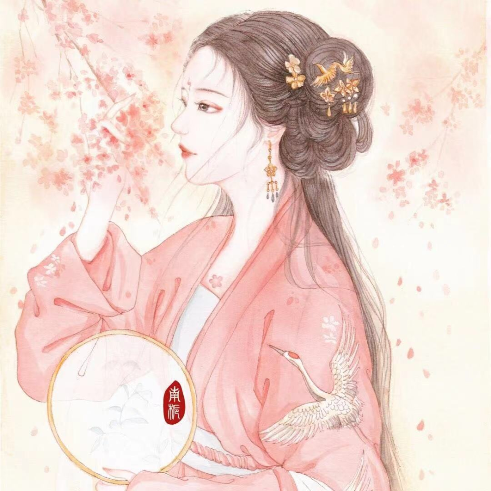 微信头像好惊艳的古风动漫女生头像马住