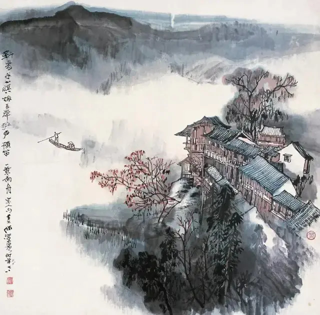 何海霞 宋人词意图 何海霞 (1908—1998) 中国现代著名 国画家,书法家