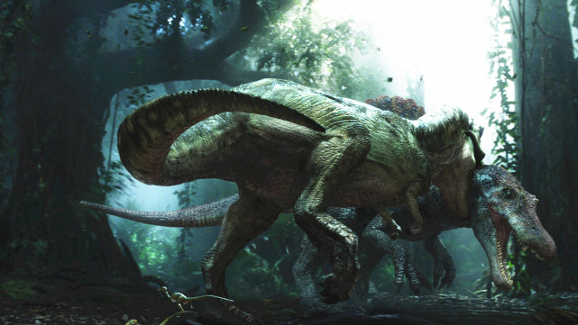 杀死霸王龙的战神棘龙,确认回归《侏罗纪世界》系列,新图曝光