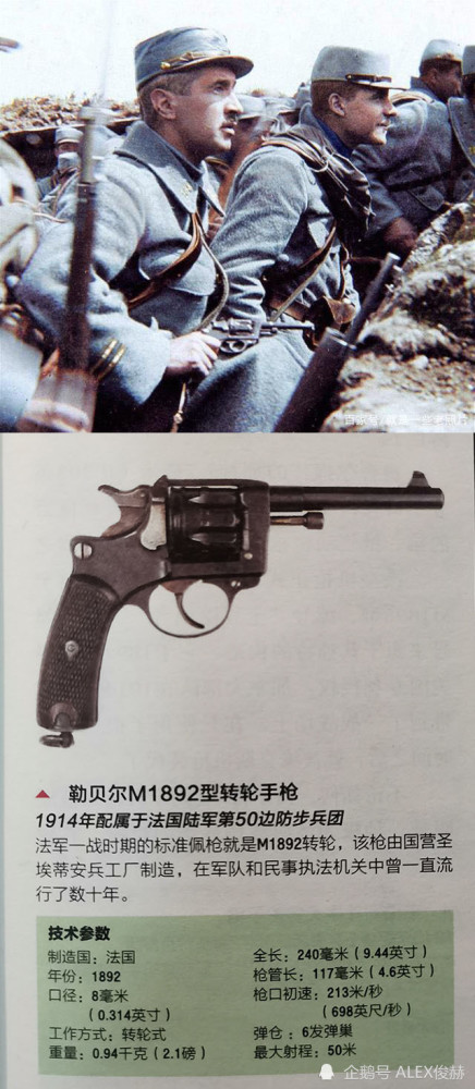 法军在一战前就开始使用使用m1902和m1907型贝蒂埃步枪,m1902型标准