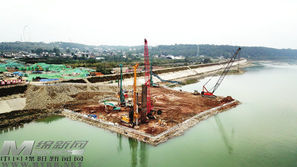 科技城大道二期涪江大桥全面开建