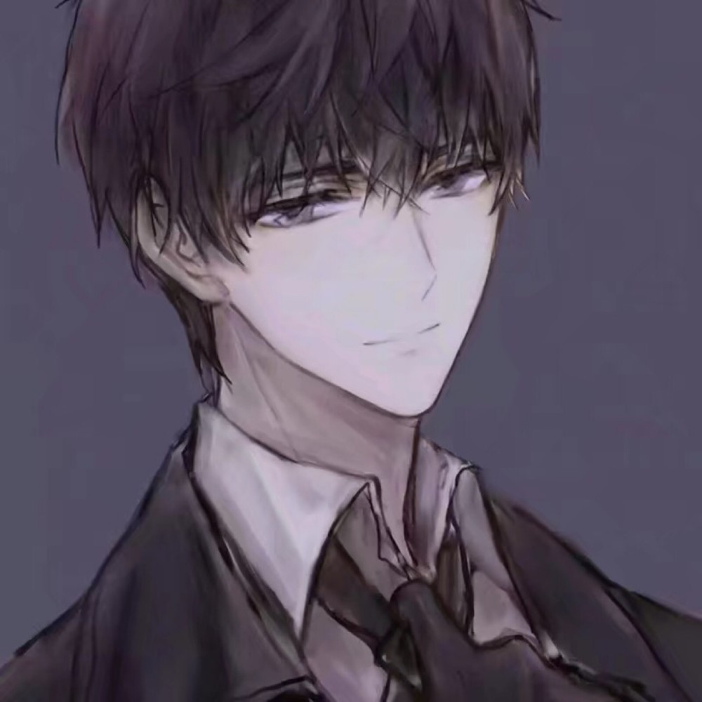 超酷的黑白动漫男生头像