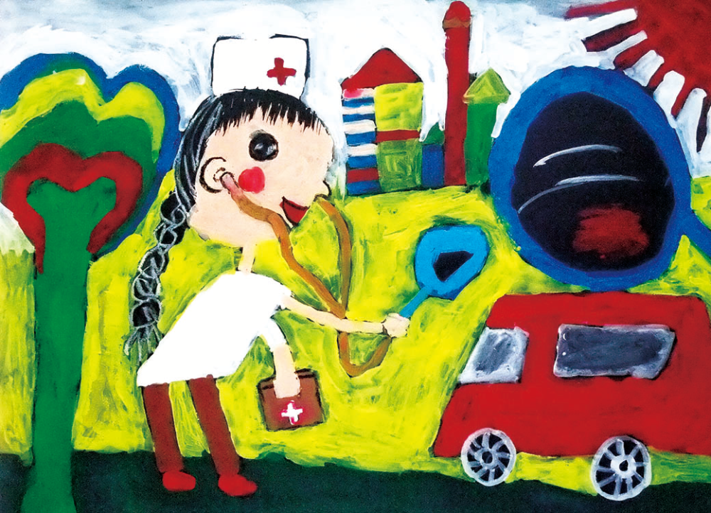 优秀儿童画赏析——孩子们绘画下的医院