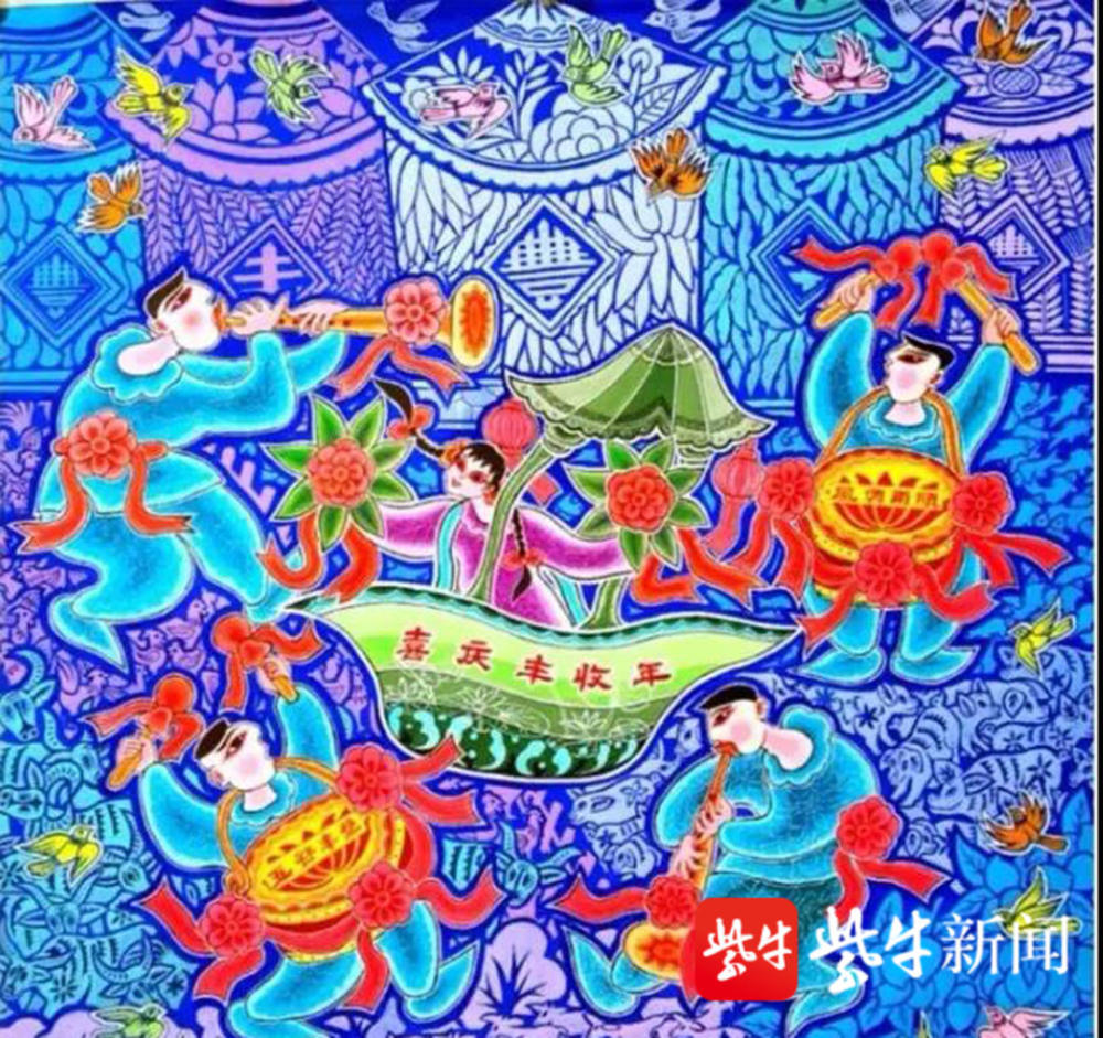 淮安农民画师24幅作品入选全国书画云展