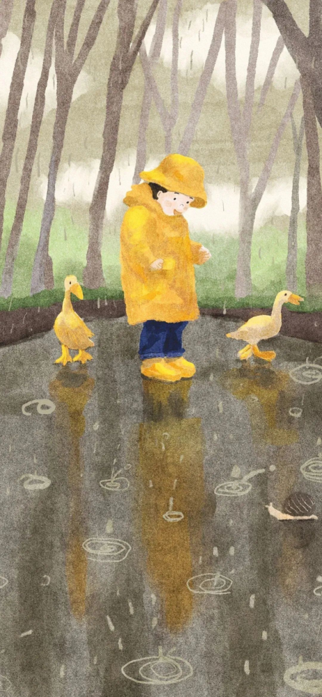 唯美朦胧雨景壁纸