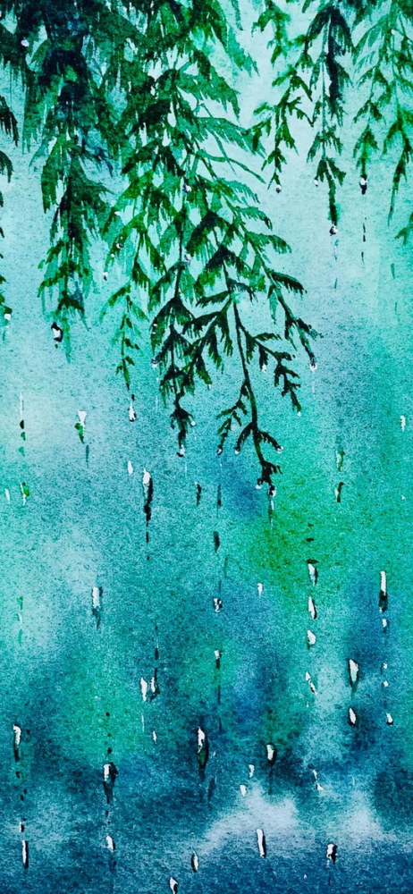 唯美朦胧雨景壁纸