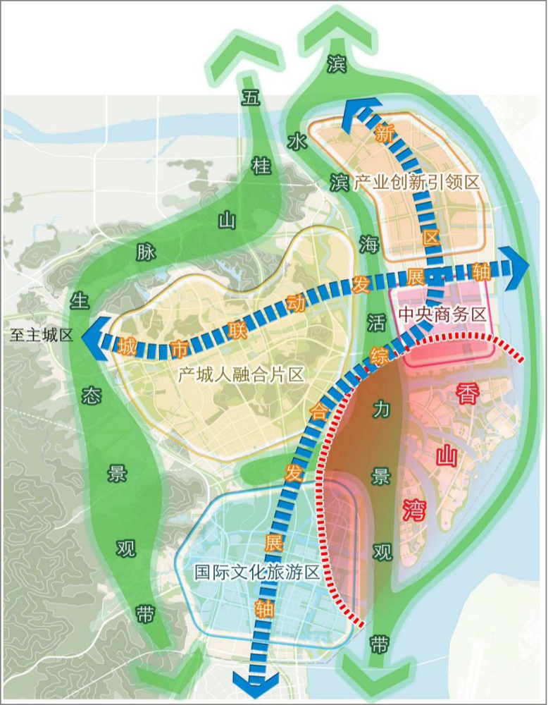 一湾两轴两带四区中山翠亨新区最新规划公示