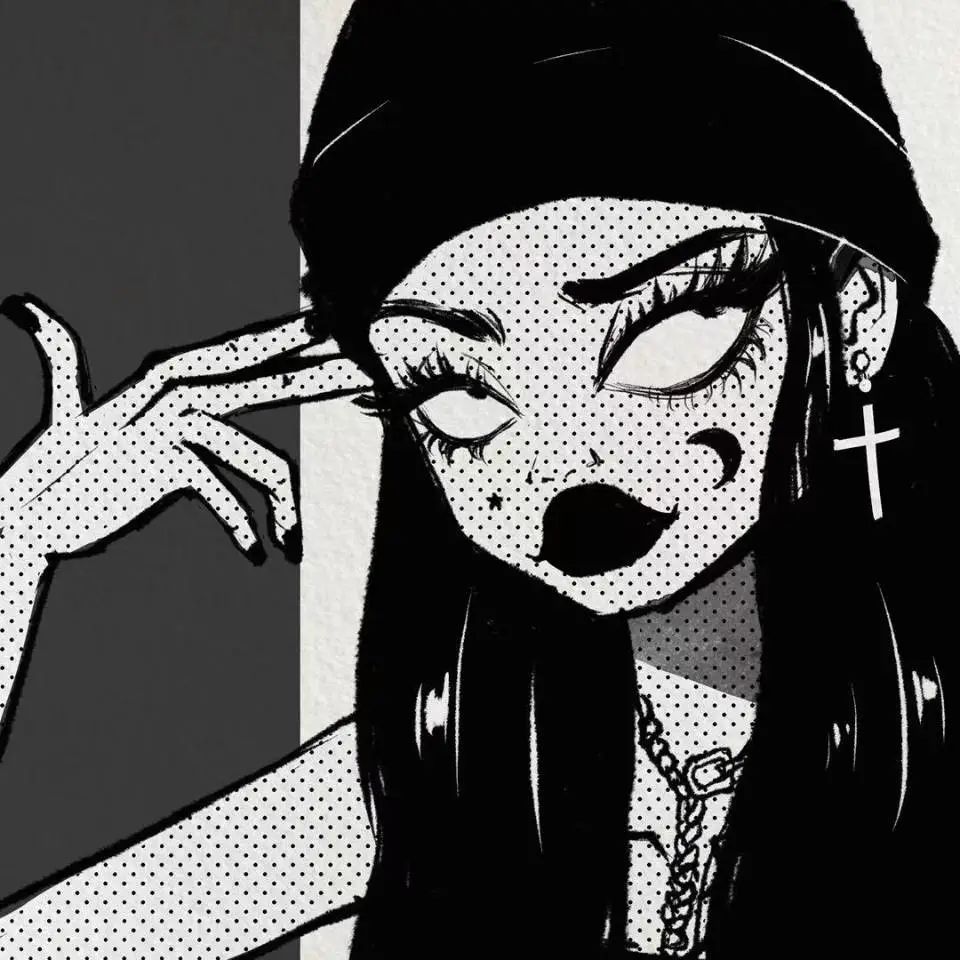 甜酷动漫女生头像|画师:冷大爷