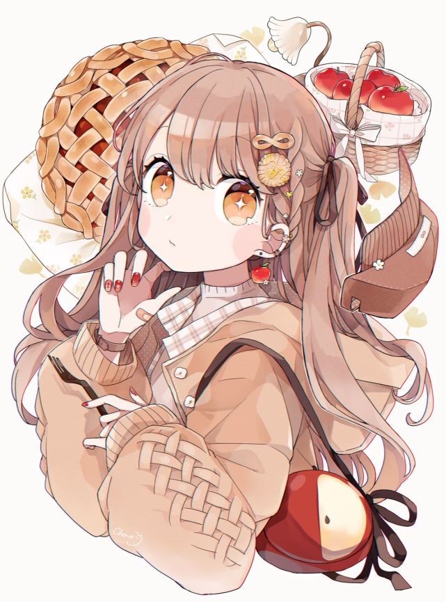 可爱的二次元女生插画欣赏:画风很独特!