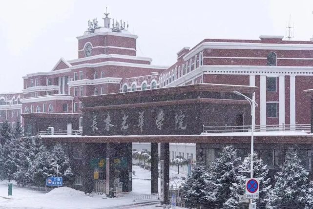 长春光华学院视觉艺术设计学院大三学生杨傲翔说:"雪地画是我们学院的