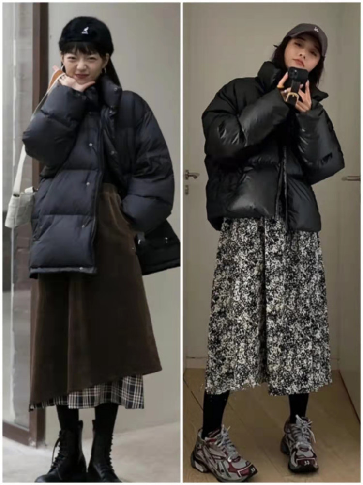 黑色羽绒服怎么穿才好看?这些搭配适合普通人参考,显瘦又减龄