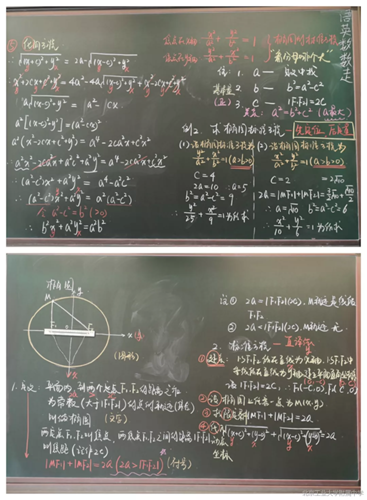 北京工业大学附属中学教师板书展示