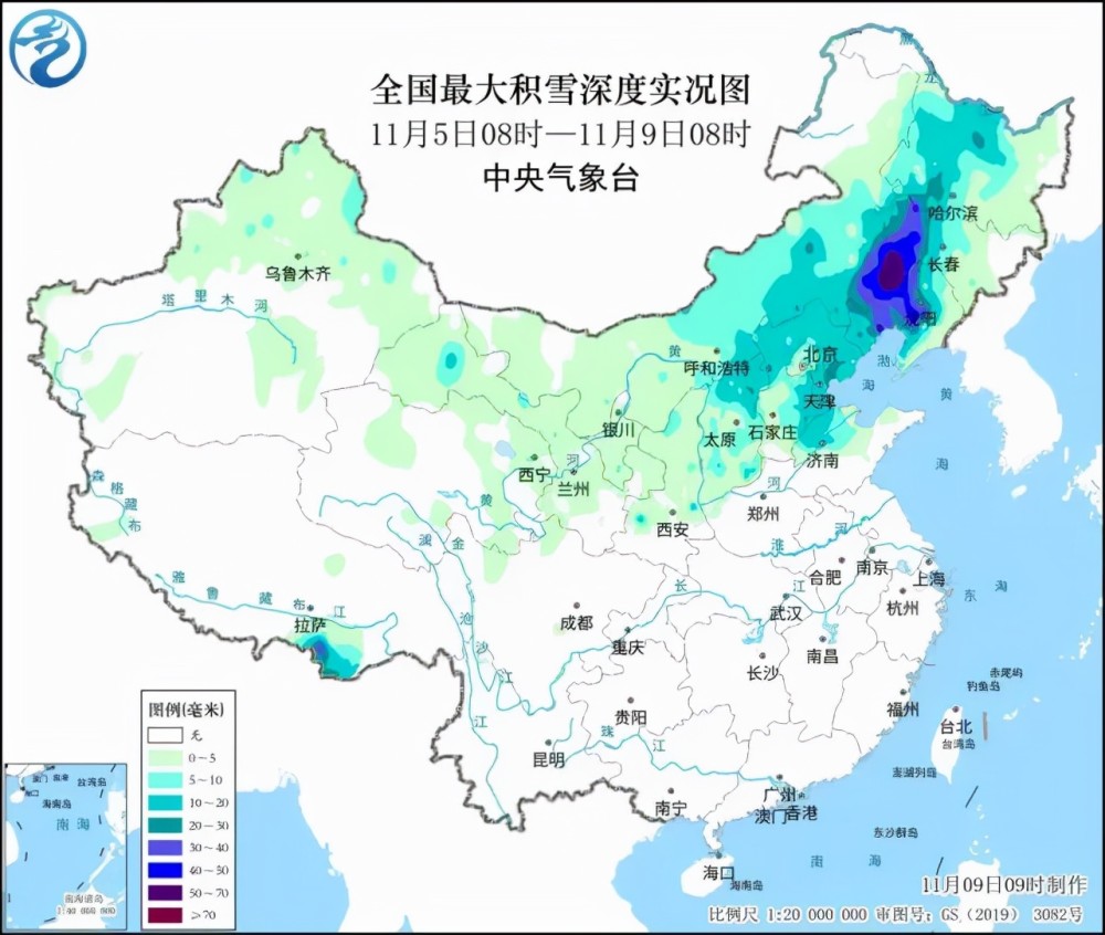 受最强寒潮影响,通辽处管内迎来最强降雪(图片来源网络)