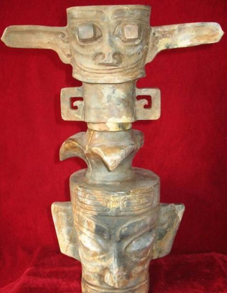 三星堆民间有件头上头的玉雕一般人看到都会说它是赝品