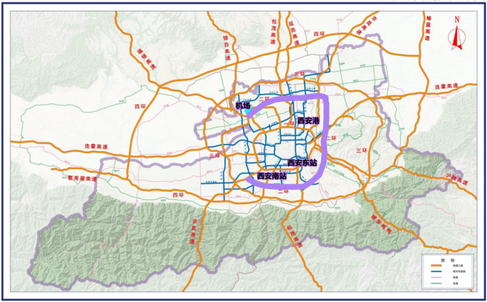 这条高速即将通车西安四环十二射中的关键一横