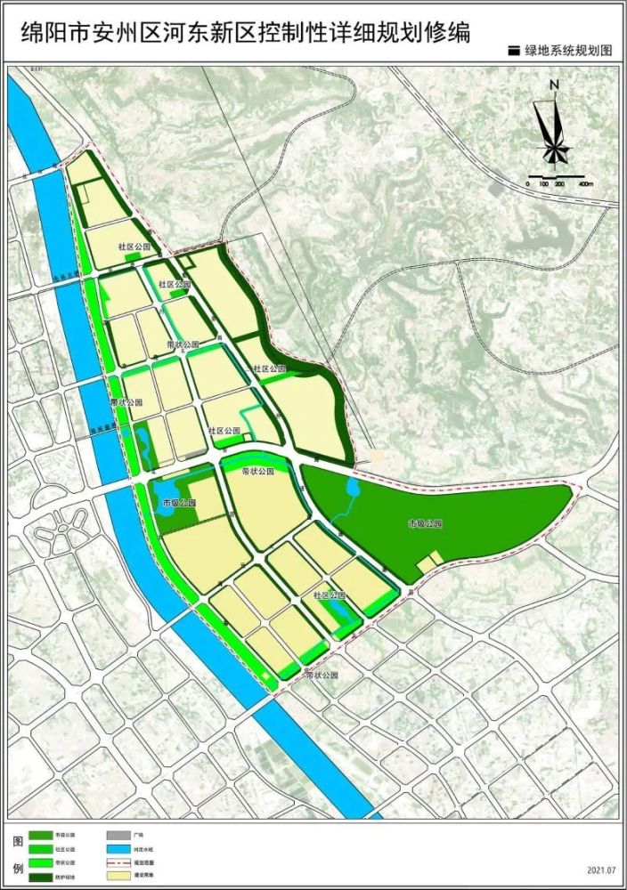 今年7月份,《绵阳市安州区河东新区控制性详细规划》修编方案向社会