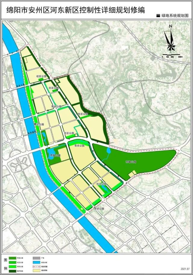 今年7月份,《绵阳市安州区河东新区控制性详细规划》修编方案向社会