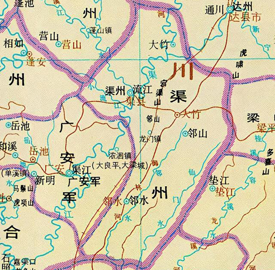 四川大竹县一个普通的小镇在古代居然当了数百年的县城