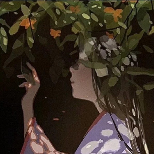 森系优质手绘女生头像