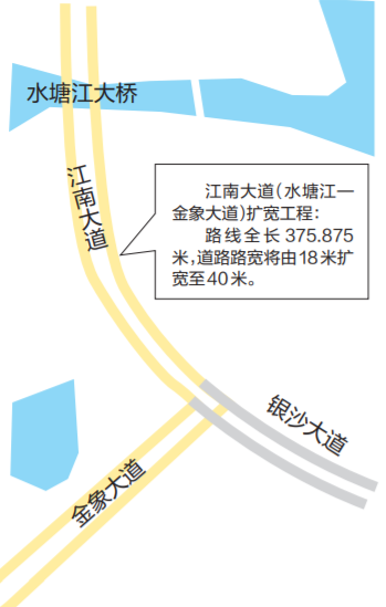 南宁江南大道将扩宽一倍,大沙田往来市中心更便捷啦!