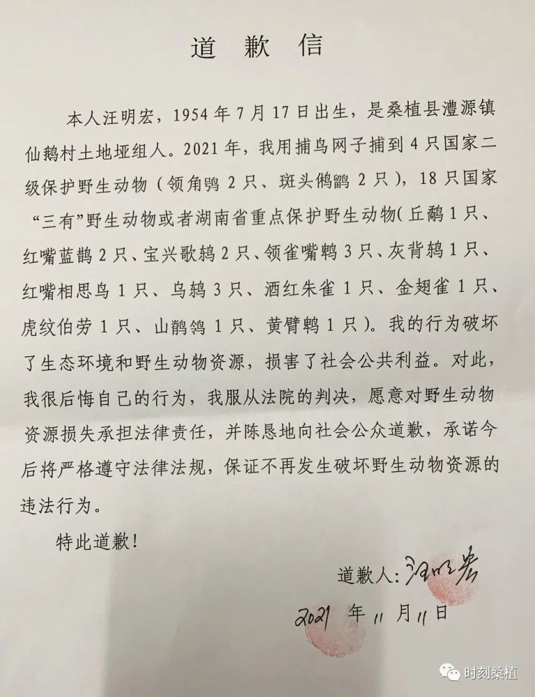 张家界1人被责令公开赔礼道歉