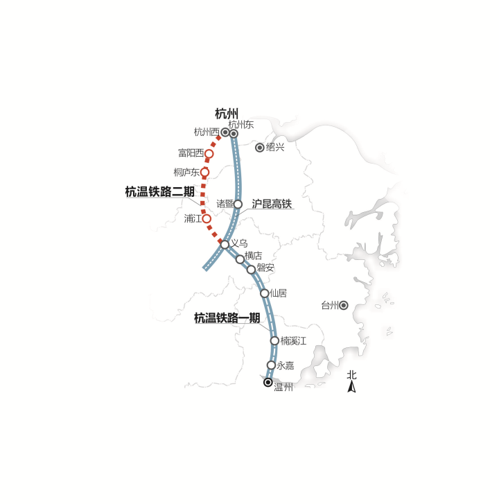 2025年杭州坐高铁去台州温州舟山一小时左右都能到