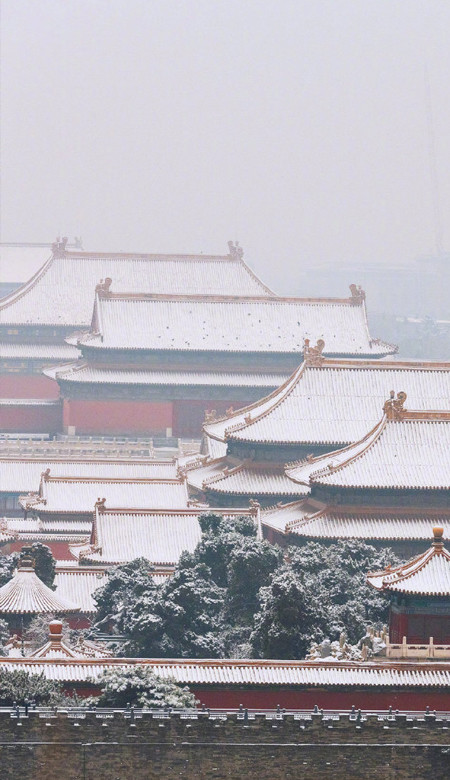2021故宫雪景手机壁纸大图故宫唯美雪景高清壁纸
