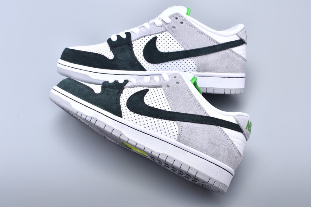 耐克nike dunk sb low pro chlorophyll 叶绿素烟灰色