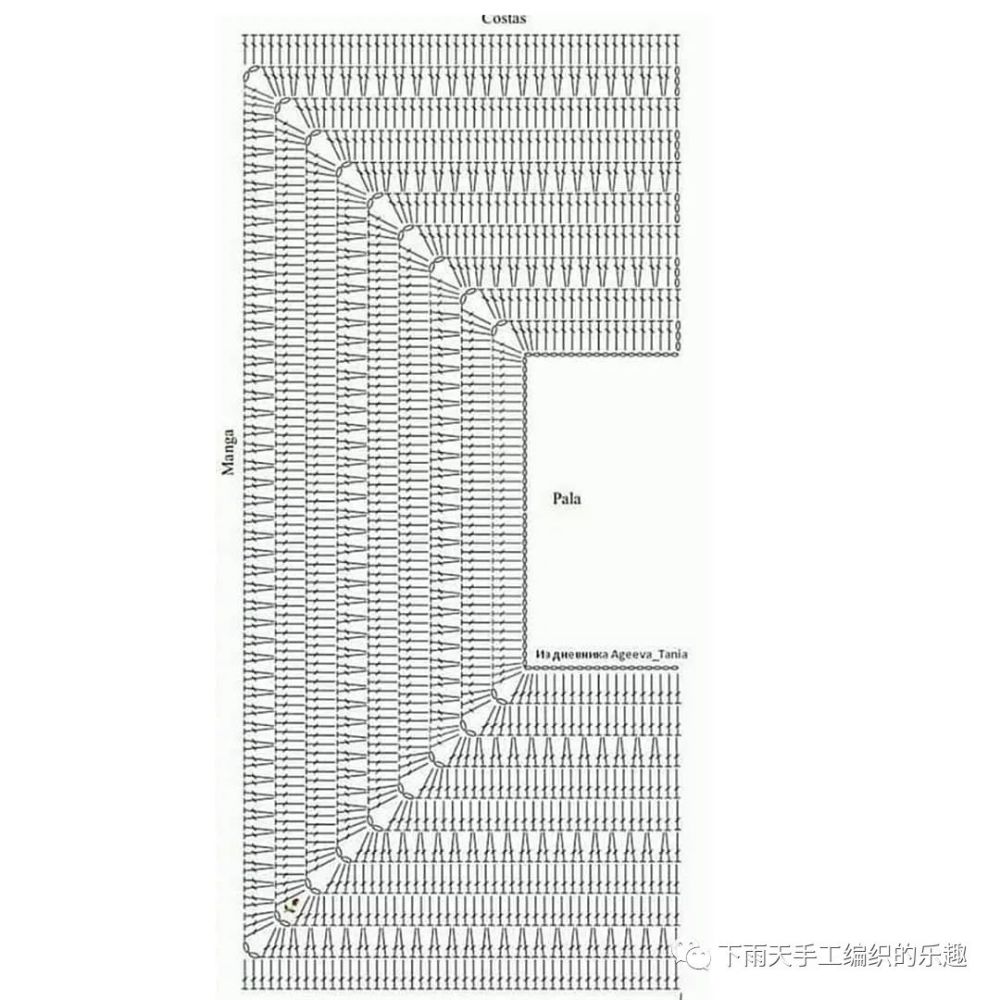 超多!钩针方领子育克上衣,钩织四季衣服必备图解